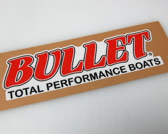 Bullet Boats - Bass Boat Carpet Graphic - Decal Logo