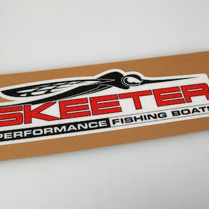 Skeeter (Black/White) - Bass Boat Carpet Graphic - Decal Logo