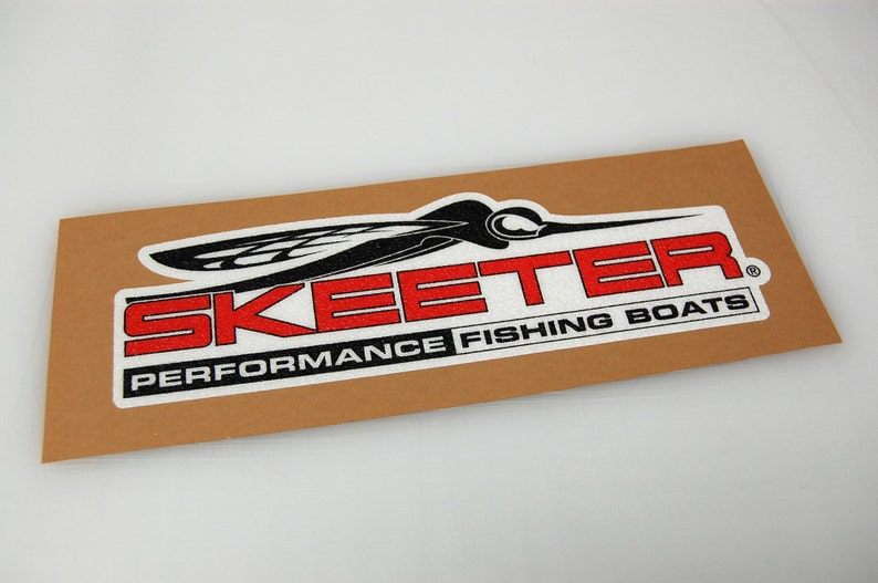 Skeeter black/white Bass Boat Carpet Graphic Decal Logo Etsy