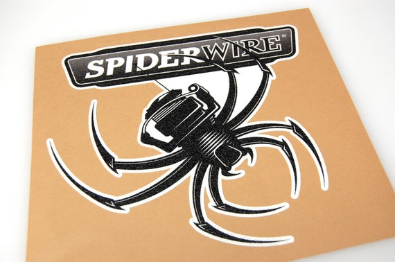 Spider Wire Bass Boat Carpet Graphic Decal Logo -  Canada