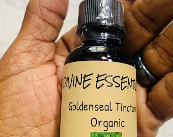 Organic Goldenseal Tincture | Alcohol-Based Herbal Extract | 1oz | Handcrafted for Immune Support & Wellness