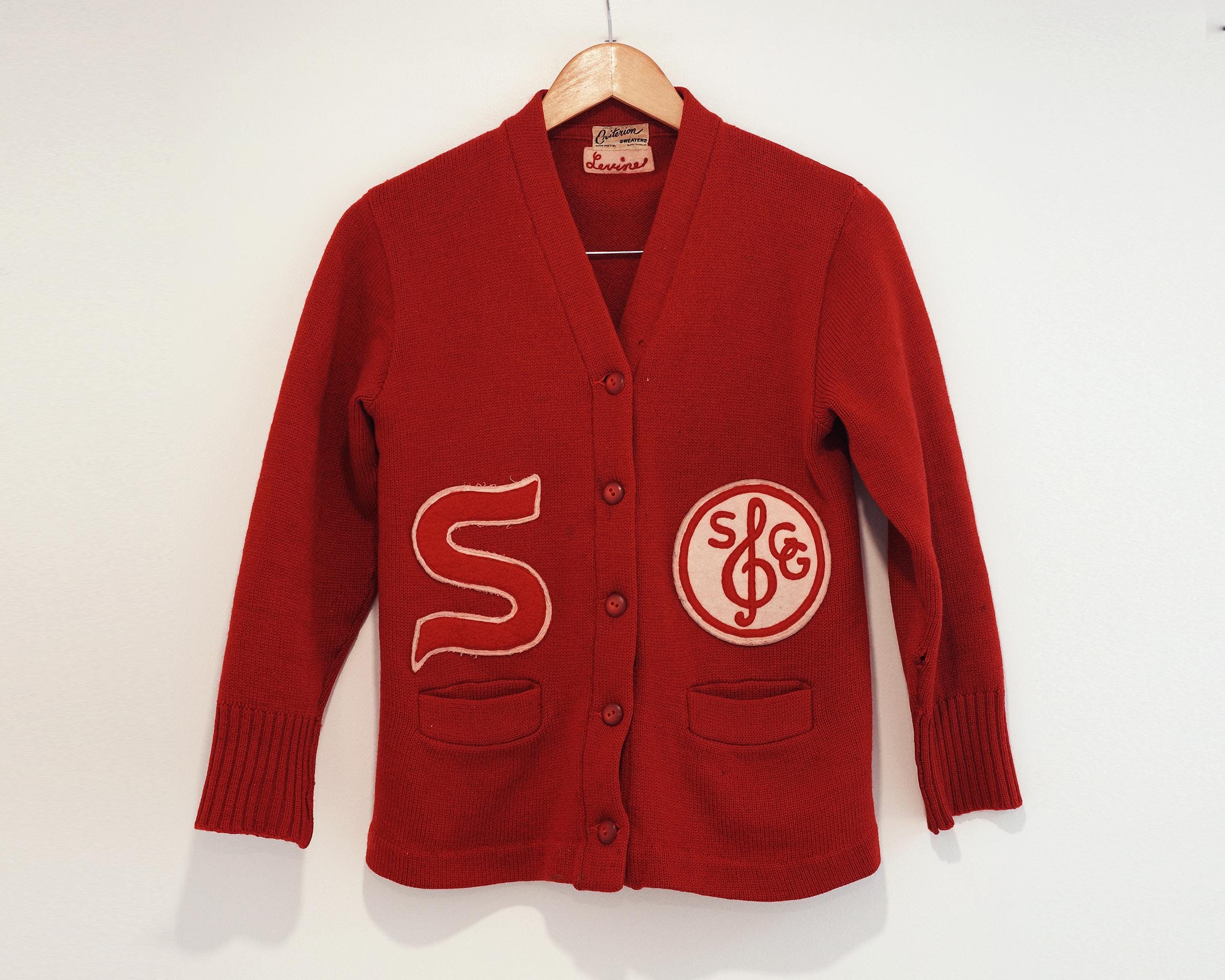 Vintage Letter Cardigan - Etsy Vintage Letter Cardigan - Etsy