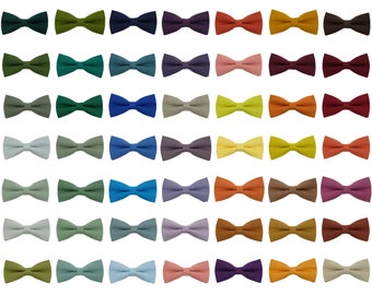 Select your linen bow tie from a range of 60-84 options. We also provide linen neckties, suspenders, and cufflinks in various colors.