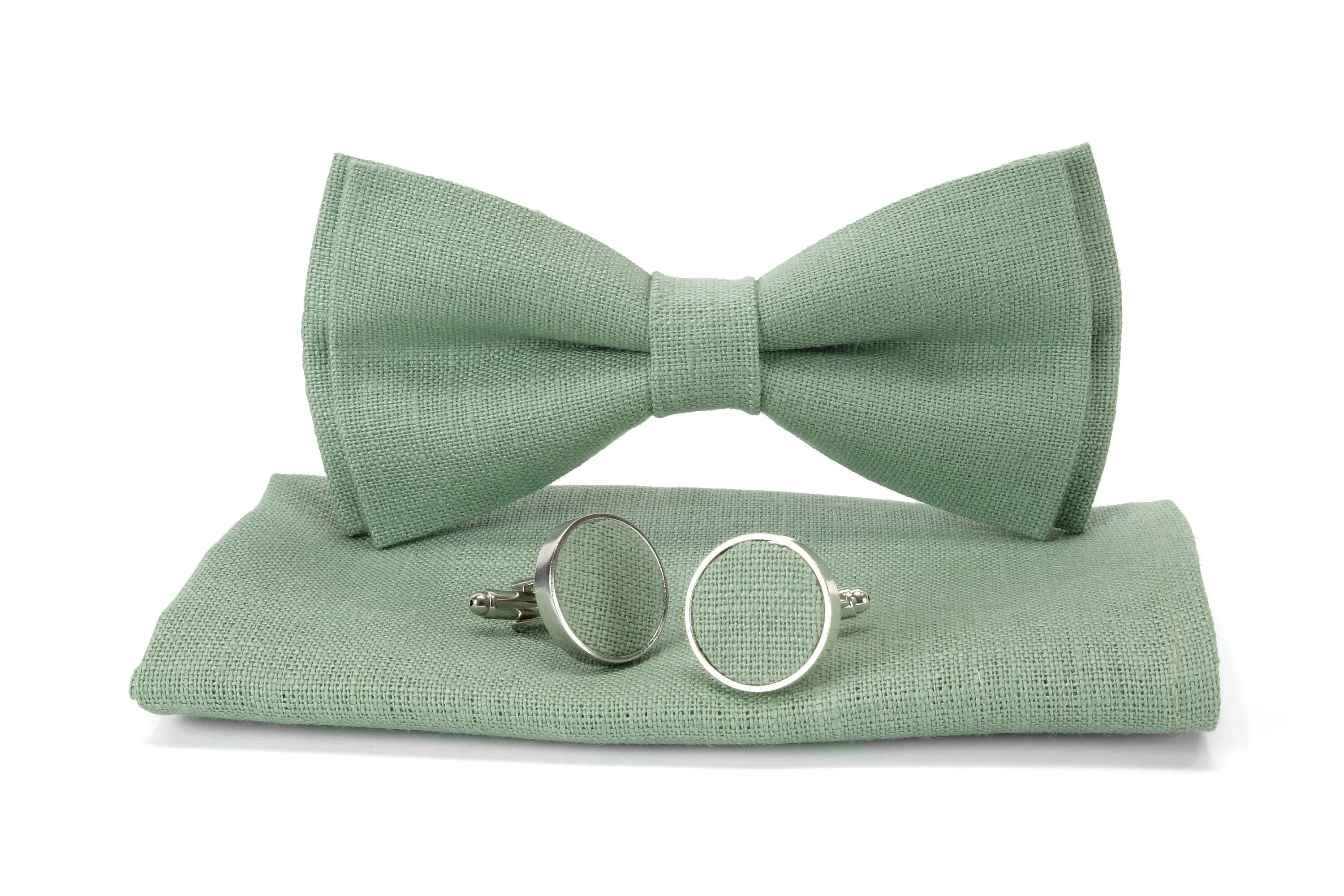 Papillon Blu Già Legato - Regolabile, Poliestere, Per Uomo, Fino A 50cm Circonferenza Collo Pochette Donna - Foto 8