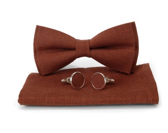 Nœud papillon marron, Cravate marron, Noeud papillon couleur marron, Braune Fliege, Cravate marron, Cravate marron, Croomsmen Necktie