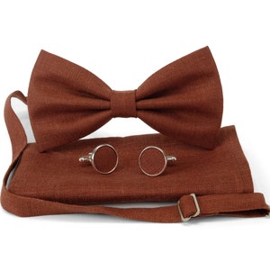 Braune Fliege, Braune Krawatte, Hellbraune Fliege, Noeud papillon couleur marron, Braune Fliege, Cravate marron, Groomsmen Krawatte
