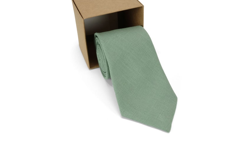 Sage green bow tie.Light green bow tie.Light green necktie, Sage green necktie .Noeud papillon vert sauge.Noeud papillon vert clair.Cravate zdjęcie 6