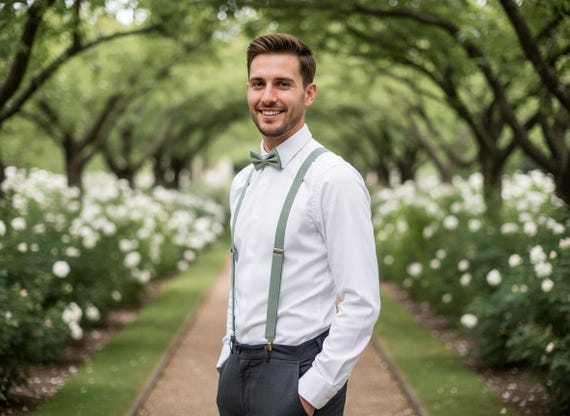 dress shirt with suspenders and bow tie Bow Ties and Suspenders  A Match Made in Heaven!