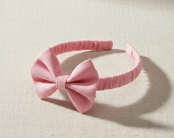 Pink Hair Bow: Girls Hair Ribbon