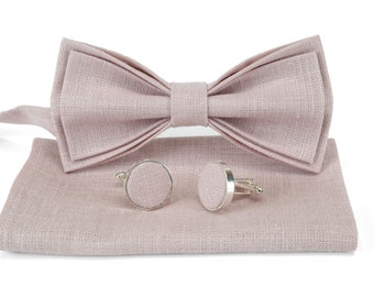 Altrosa Fliege. Dusty rosa Krawatte .Dusty rose tie.Light Pink Fliege . Noeud papillon rose poussiereux. Halstuch Dusty Rose. Hosenträger