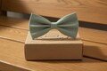 Sage Green Linen Wedding Accessories: Handmade Groomsmen Gift Set product logo