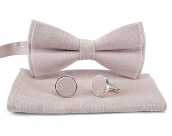 Dusty rose bow tie. Dusty pink necktie .Dusty rose  tie.Light Pink Bow Tie . Noeud papillon rose poussiéreux. Cravate Dusty Rose. Suspenders