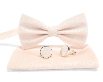 Pale pink bow tie,Light pink color bow tie, wedding necktie, Light pink necktie,Noeud papillon de couleur rose clair,Hellrosa Fliege,