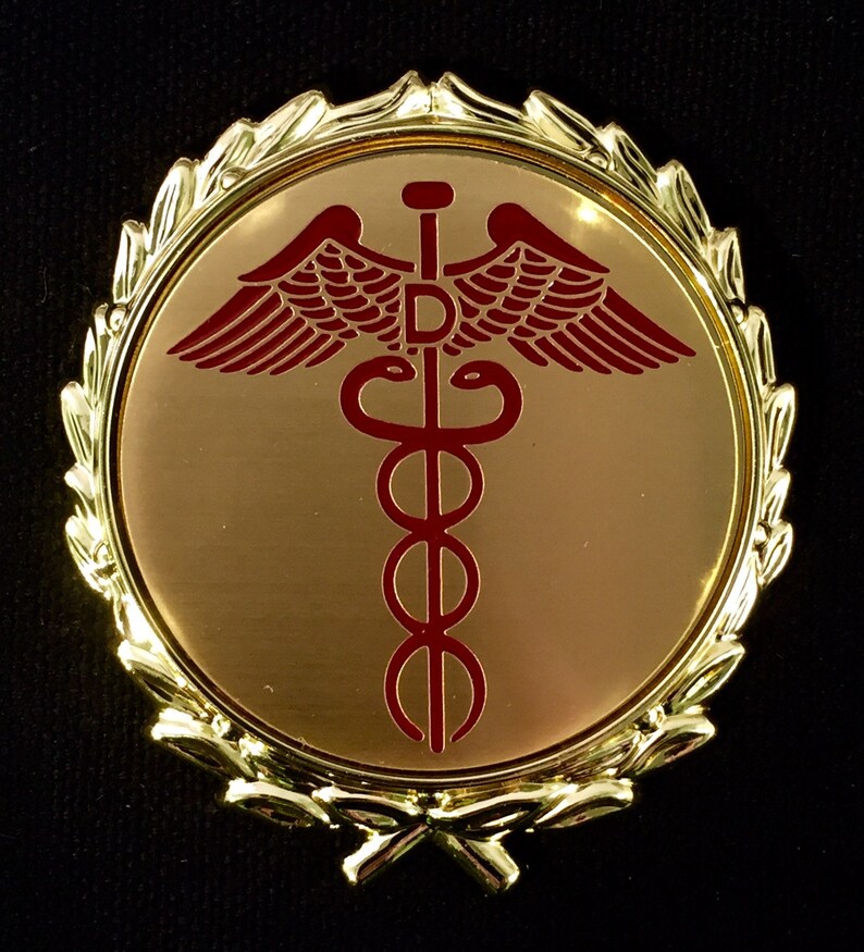 Dentist / Dental / Medical Caduceus Emblem Insignia with or Etsy