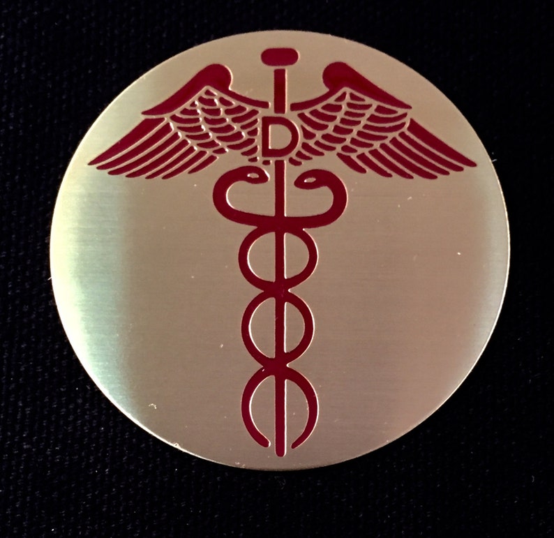 Dentist / Dental / Medical Caduceus Emblem Insignia with or Etsy