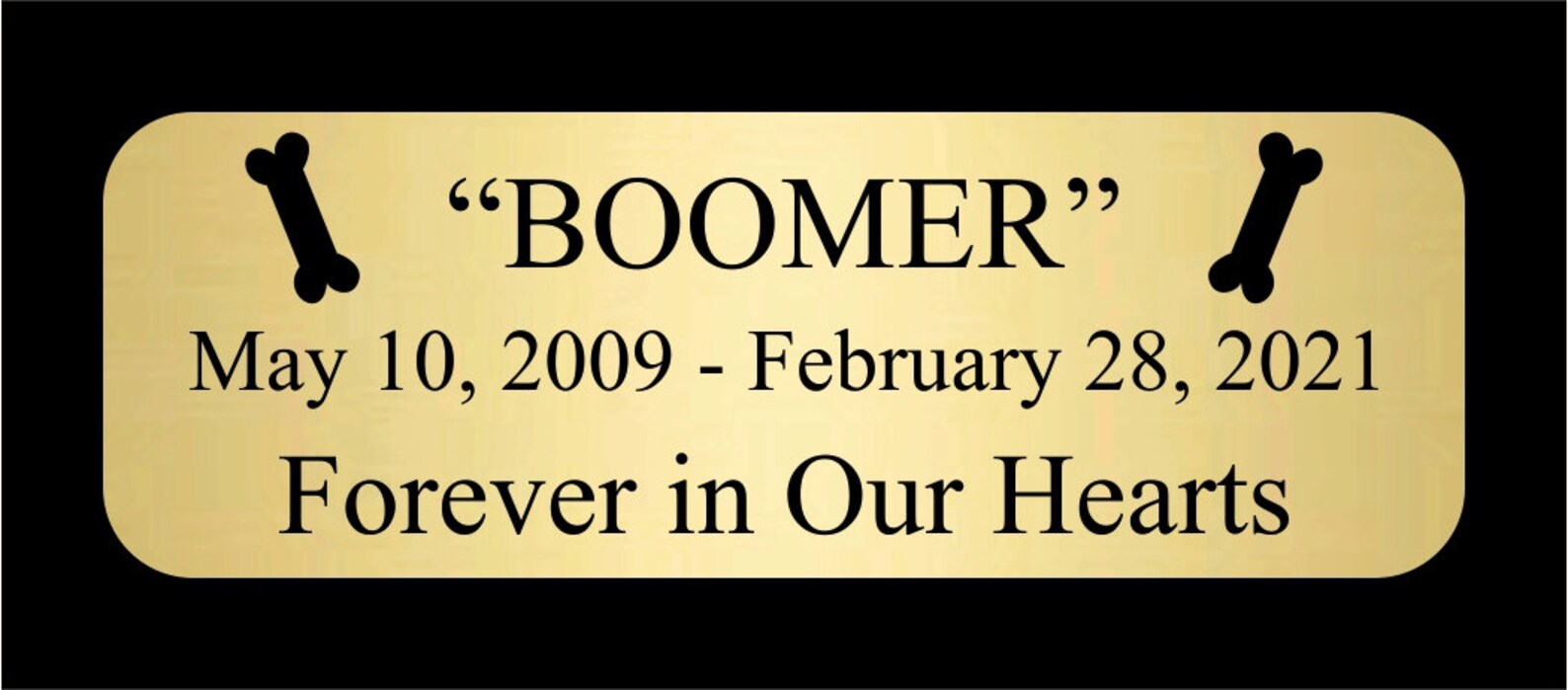 1x3 Custom Personalized Gold or Silver Aluminum - Etsy