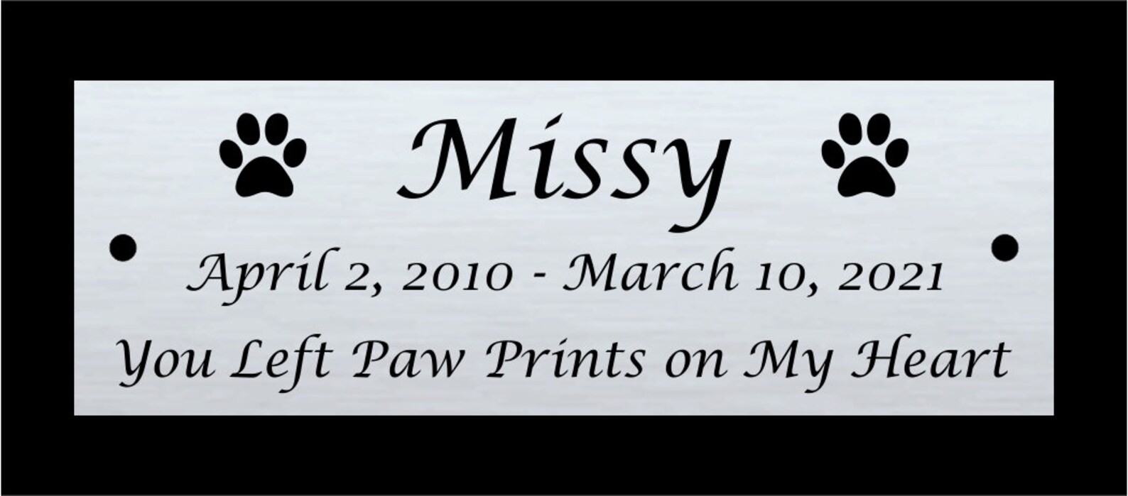 1x3 Custom Personalized Gold or Silver Aluminum - Etsy