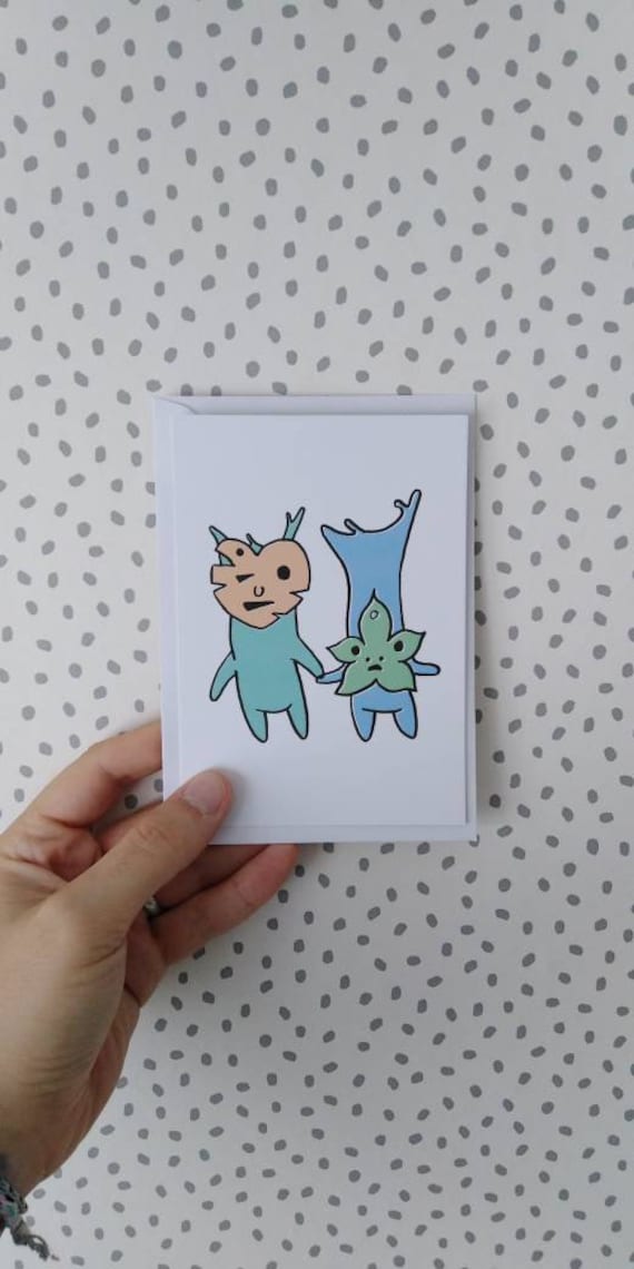 Korok Zelda Carte De Vœux Carte Anniversaire Zelda Etsy