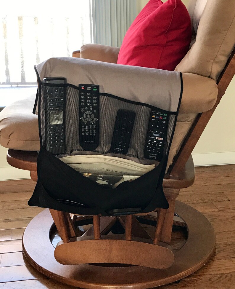 Armchair organizer Device remote organizer Fabric chair caddy Etsy