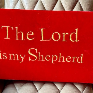 Kneeling pray cushion Embroidered Bible verses First communion Knee pad Lumbar support