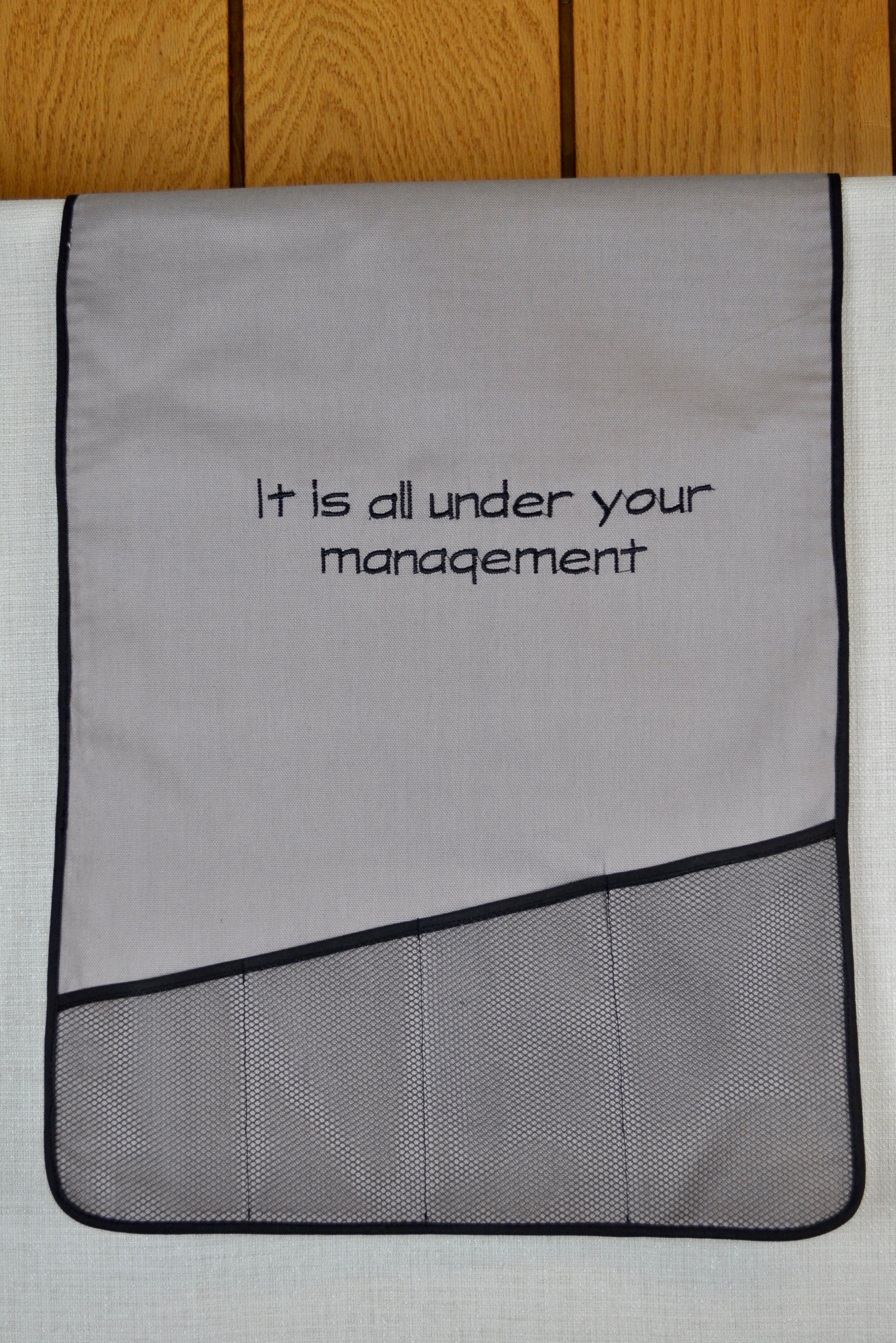 Over Headboard Remote Control Organizer Fabric 4 Slots Caddy Etsy