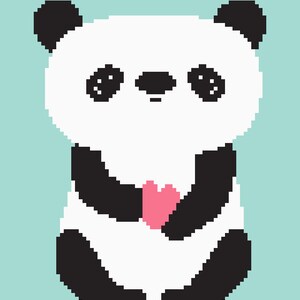 303 Panda C2C Crochet Pattern - With written instructions