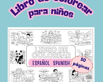 Spanish español Coloring book for JW Kids Christian Bible PDF printable A4 size