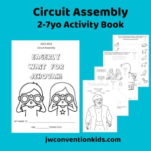 2-7yo Eagerly Wait for Jehovah JW Circuit Assembly with Circuit Overseer image 1