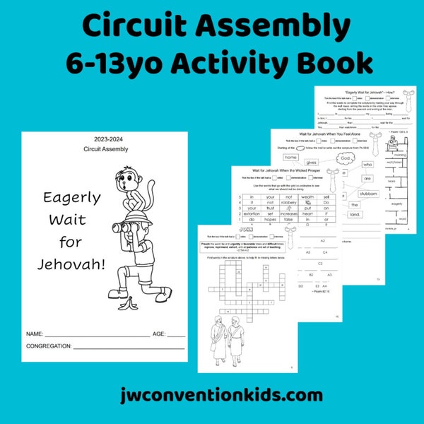 6-13yo Eagerly Wait for Jehovah JW Circuit Assembly with Circuit Overseer