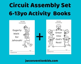 6-13 ans, lot de 2 livres d'activités JW Assembly pour 2023/24