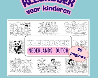 Dutch Nederlands Colouring book for JW Kids Bible PDF printable A4 size