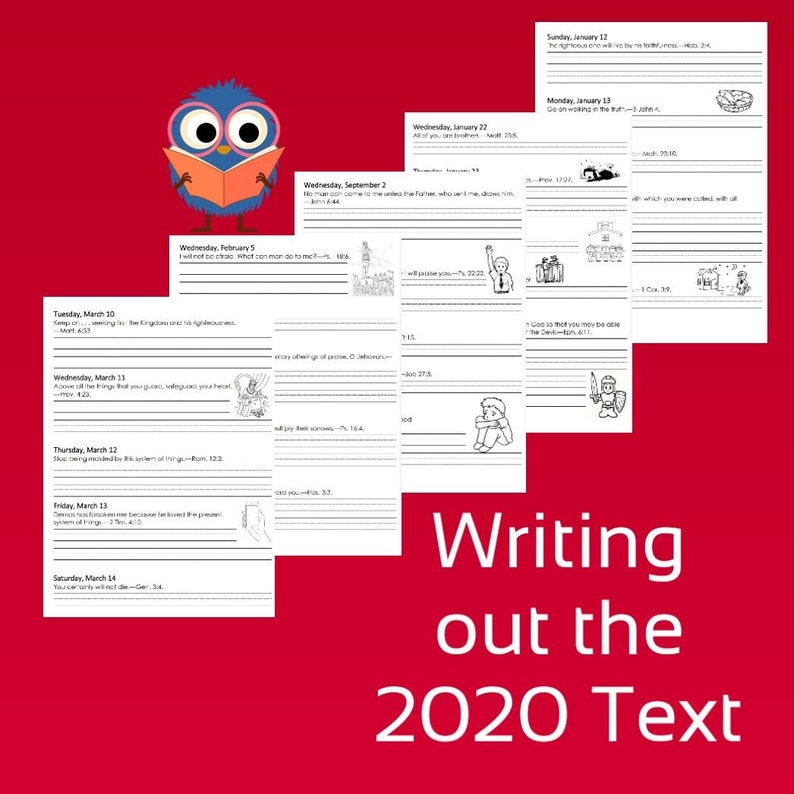Examining the Scriptures Daily 2020 JW Text Book for children Etsy