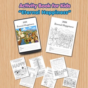 Eternal Happiness 2026 Convention Printable for JW Kids Ages 6-12 | PDF Download