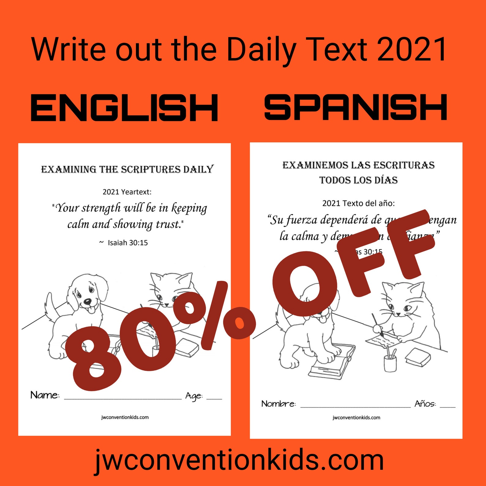 Español Examinando las Escrituras diariamente 2021 JW para Etsy