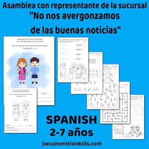 ESPAÑOL 2-7 años BR Asamblea de circuito 2024/25 (con representante de la sucursal) “No nos avergonzamos de las buenas noticias”