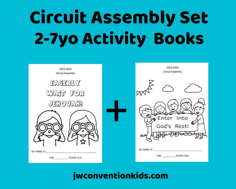 2-7yo Eagerly Wait for Jehovah JW Circuit Assembly with Circuit Overseer image 2