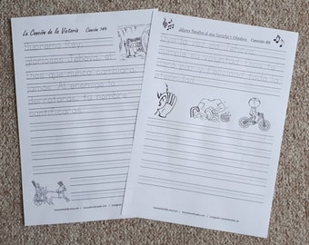 SPAANS 1Handschriftliedjes uit Kingdom Songbook voor JW-kinderen