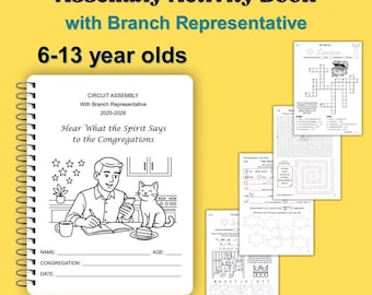 Libro delle attività per l'Assemblea dei Testimoni di Geova 2025-2026: PDF stampabile per bambini