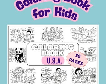 USA Coloring book for JW Kids PDF printable Christian Bible Activity 50 pages