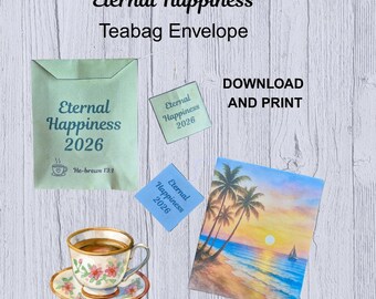 Teabag Envelope for the JW Eternal Happiness Convention PDF Printable Download for Gifts