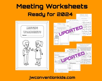 Meeting Worksheets for JW Children