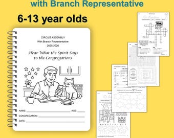 Zeszyt ćwiczeń Zgromadzenia Świadków Jehowy 2025-2026: Wersja PDF do druku dla dzieci
