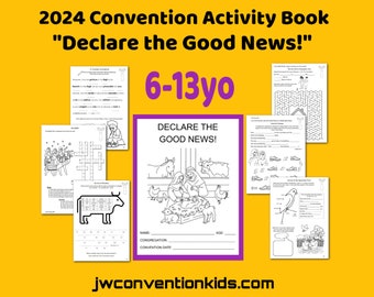 6-13yo Declare the Good News 2024 JW Convention Activity Book PDF