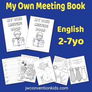 Mi propio libro de reuniones para JW Kids de 2 a 6 años