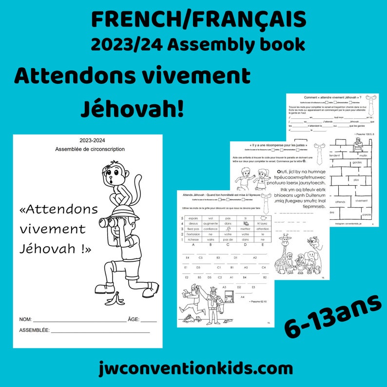 Français ENGLISH 6-13ans Accueil, bienvenue 2023-2024 Assemblée de circonscription avec le responsable de circonscription JW PDF image 2