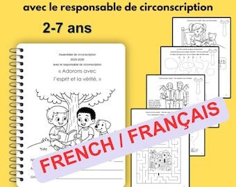 French JW Convention Kids Activity Book, 2025-2026, Ages 2-7