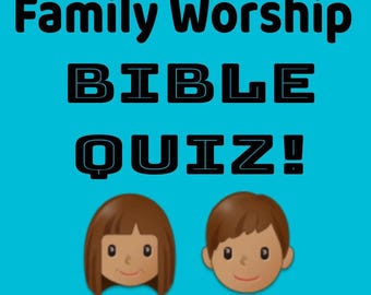 Bible Quiz for JW Family Worship PDF