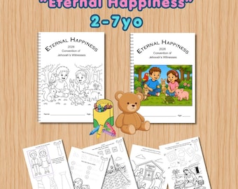 2-7yo Eternal Happiness JW 2026 Convention PDF Printable book