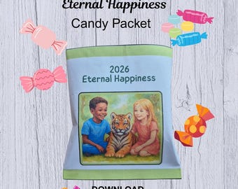 Candy Packet Pouches for the JW Eternal Happiness Convention PDF Printable Download for Gifts