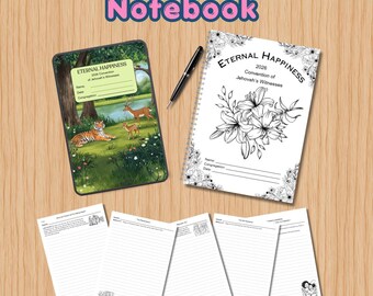 Notebook for 'Eternal Happiness' 2026 JW Convention Printable and Digital